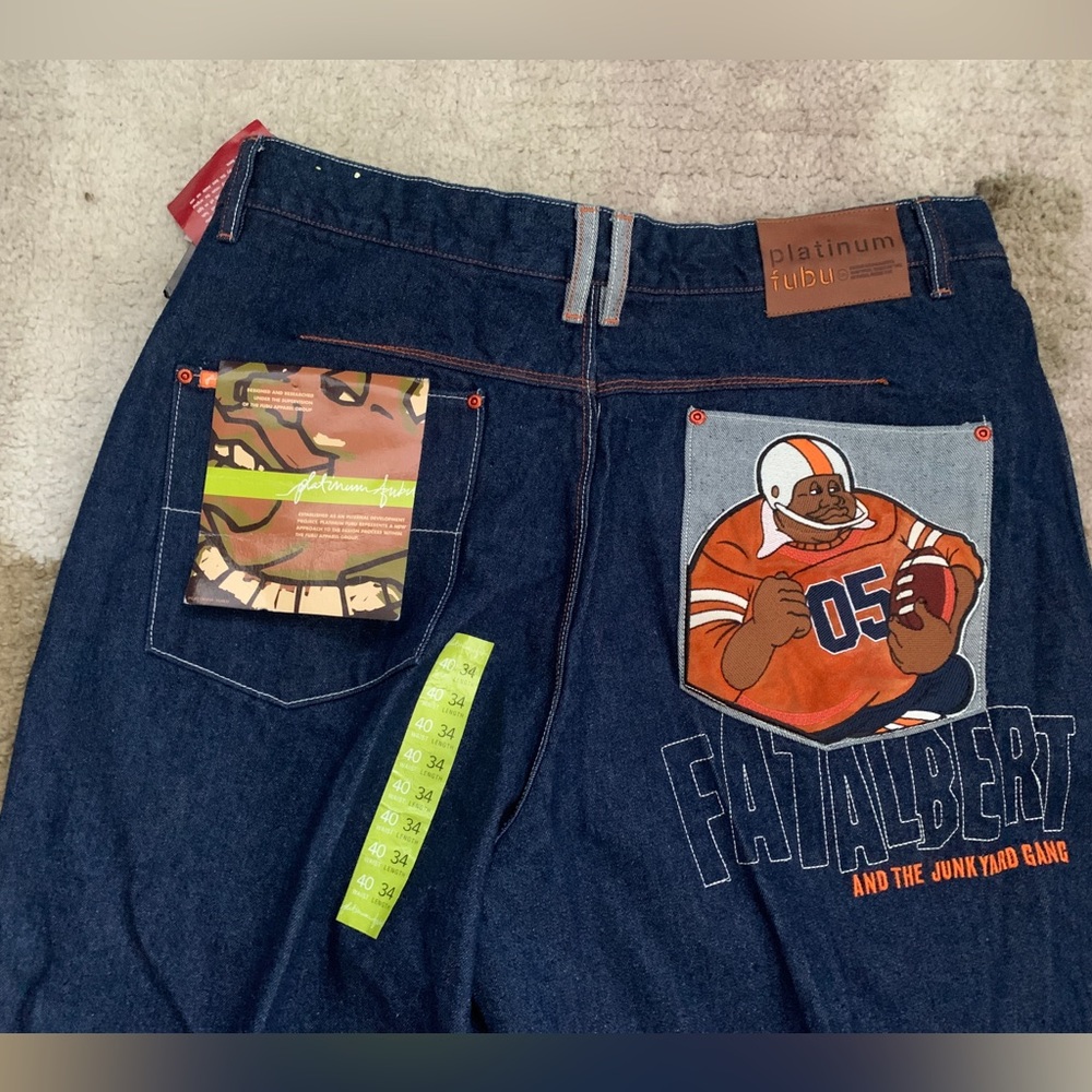 Platinum Fubu FAT ALBERT jeans size 40